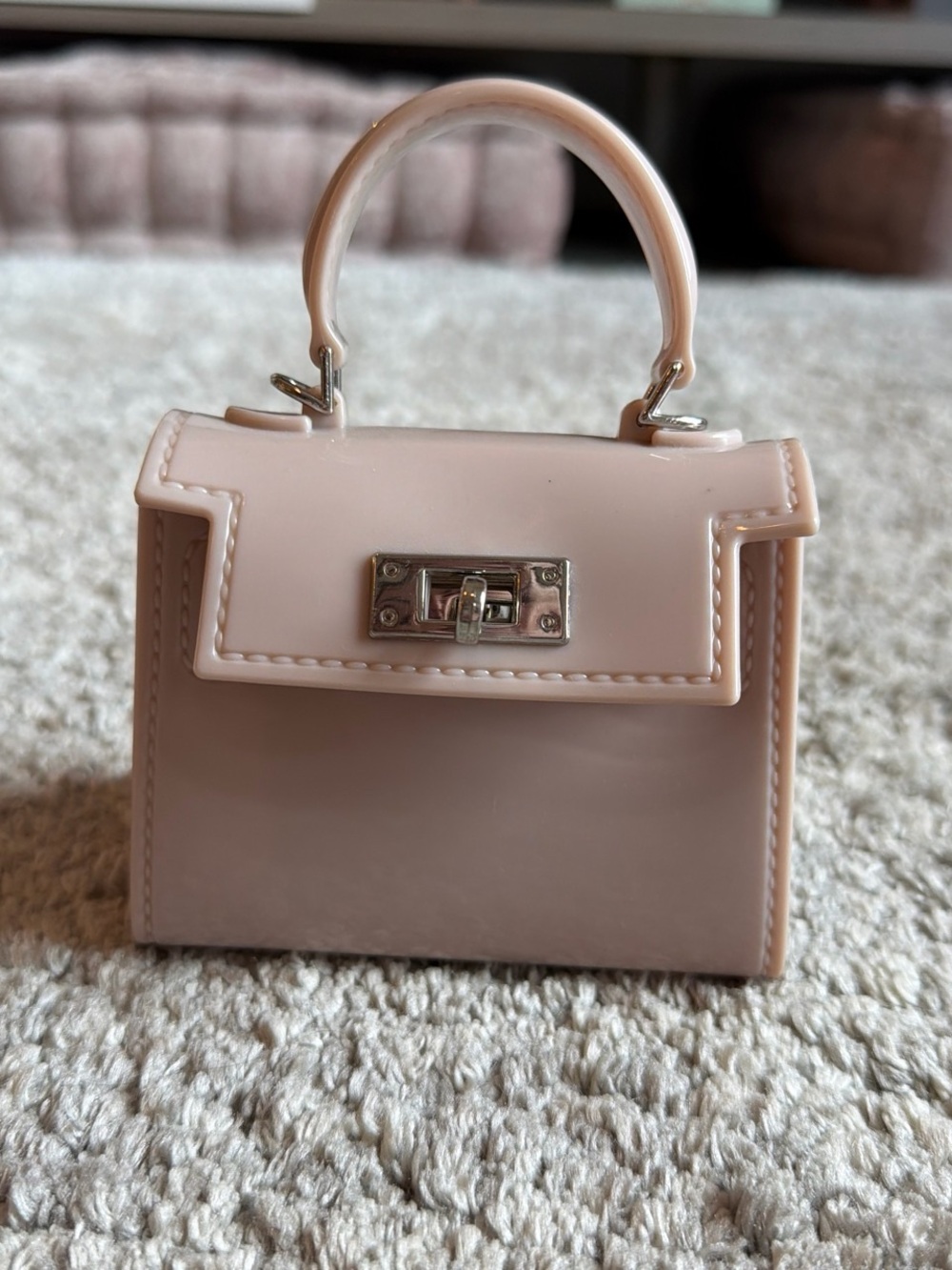 Steve Madden Mini Top-Handle Bag in Blush